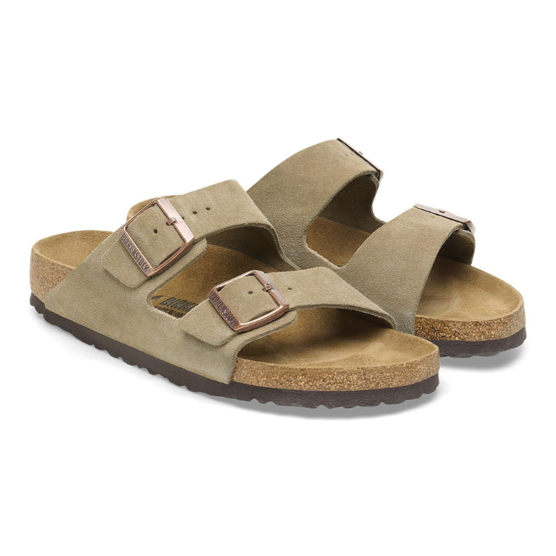 Birkenstock Arizona Suede Leather – Taupe