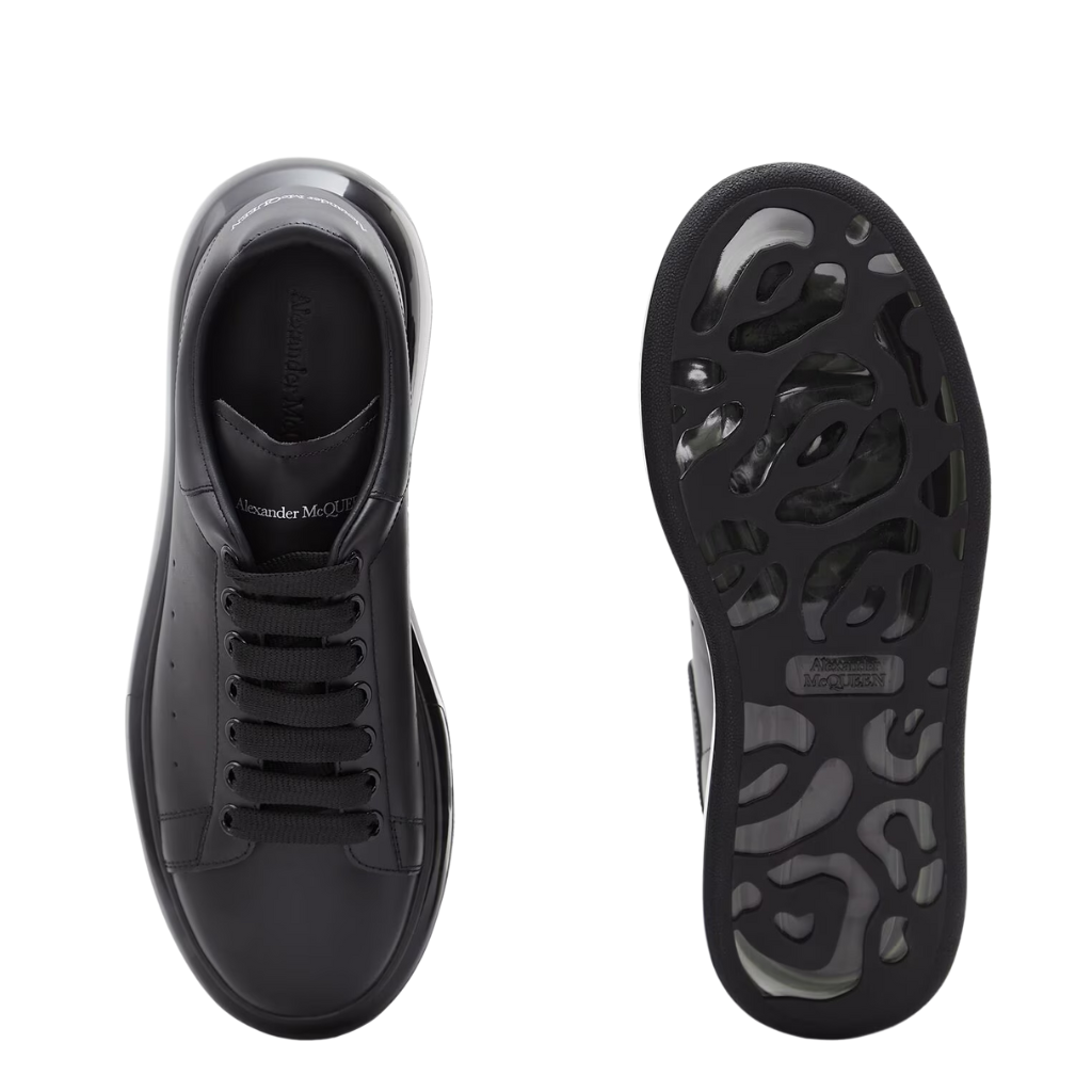 Alexander Mcqueen Oversized – Black Shiny Sole