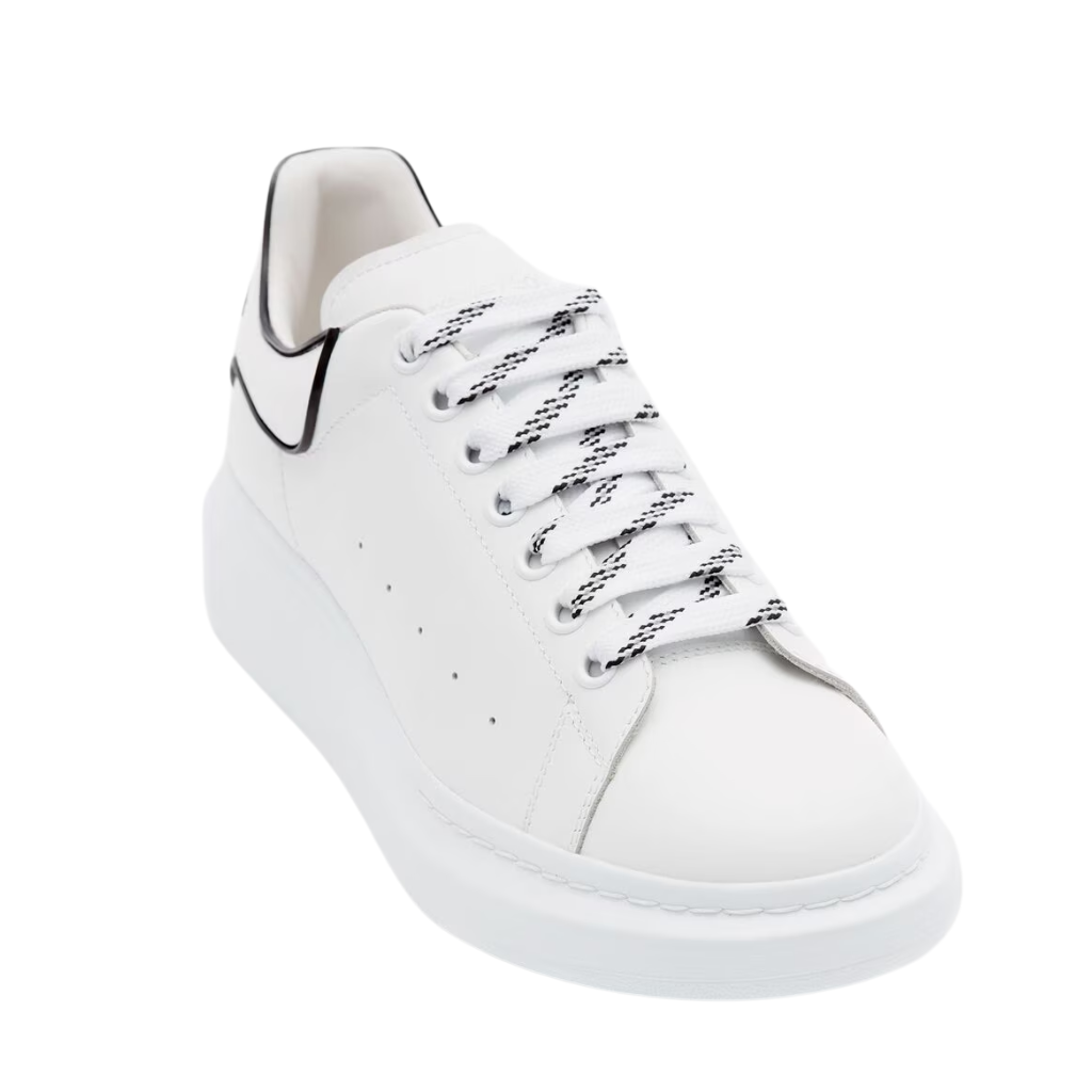 Alexander Mcqueen Oversized – White Black Trim