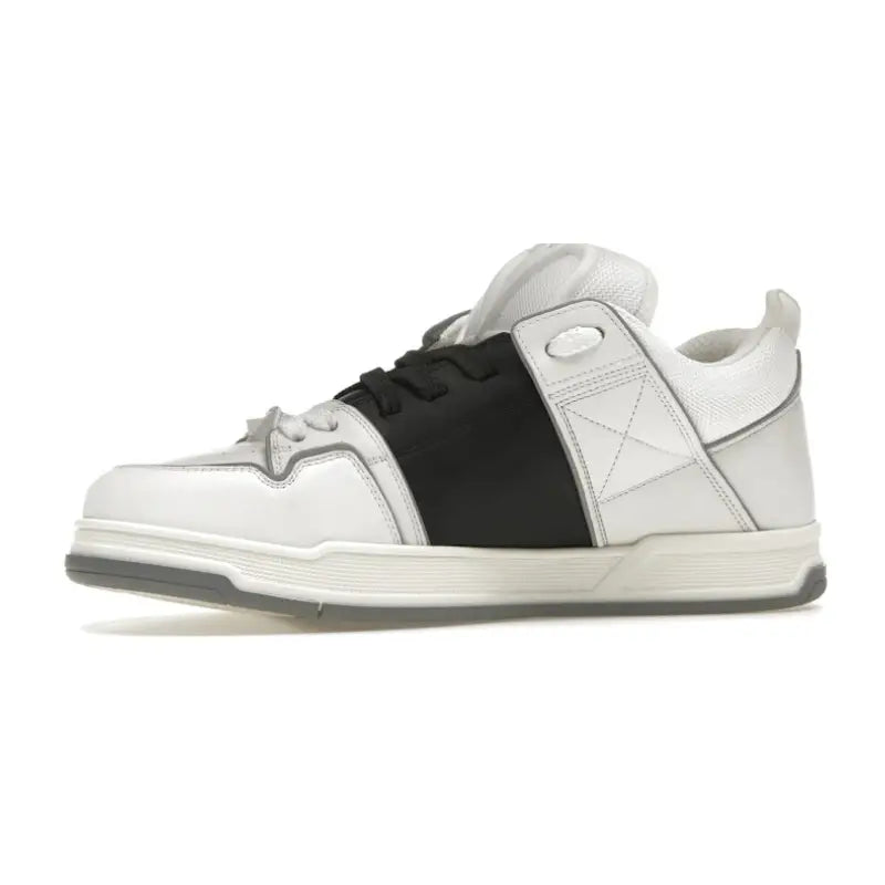 Valentino Garavani Open Skate Calfskin/Fabric – White Black Grey