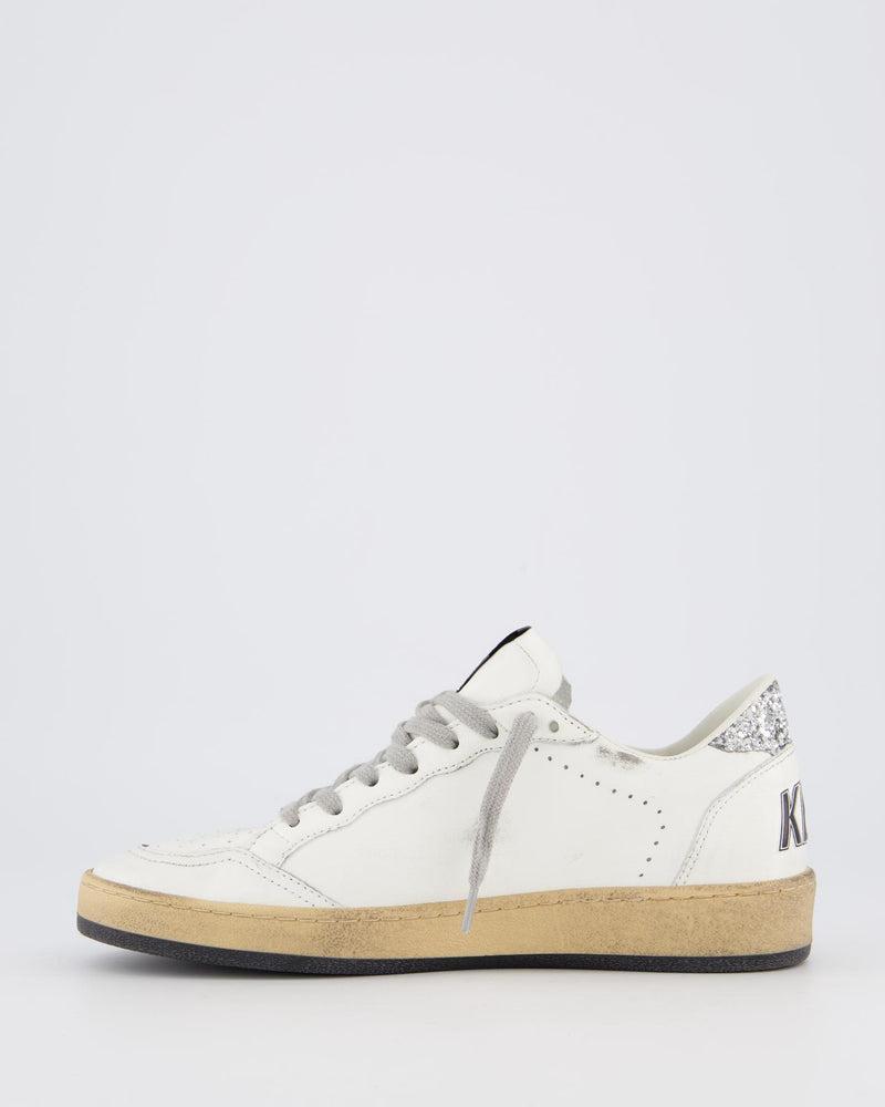 Golden Goose Dames Ball star Sneaker Wit/Glitter