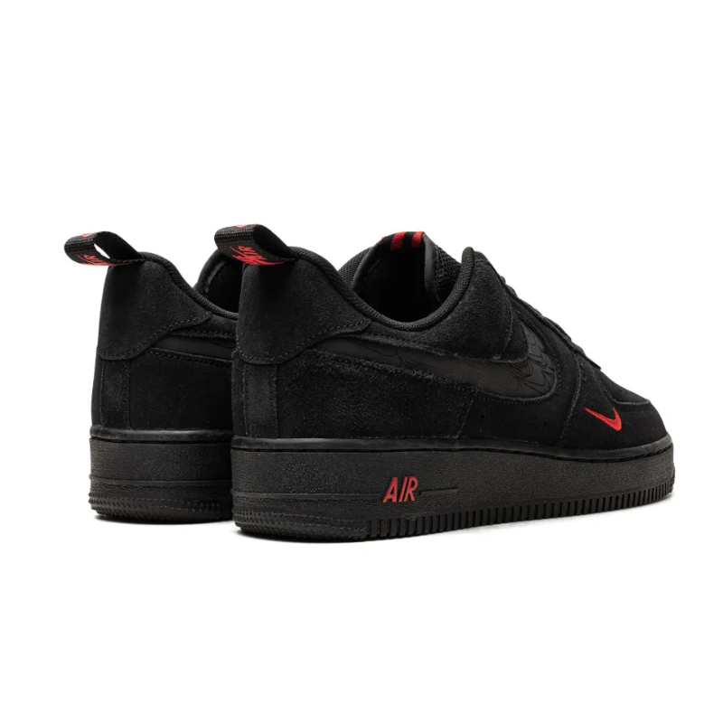 Nike Air Force 1 Low Multi-Swoosh Black Crimson